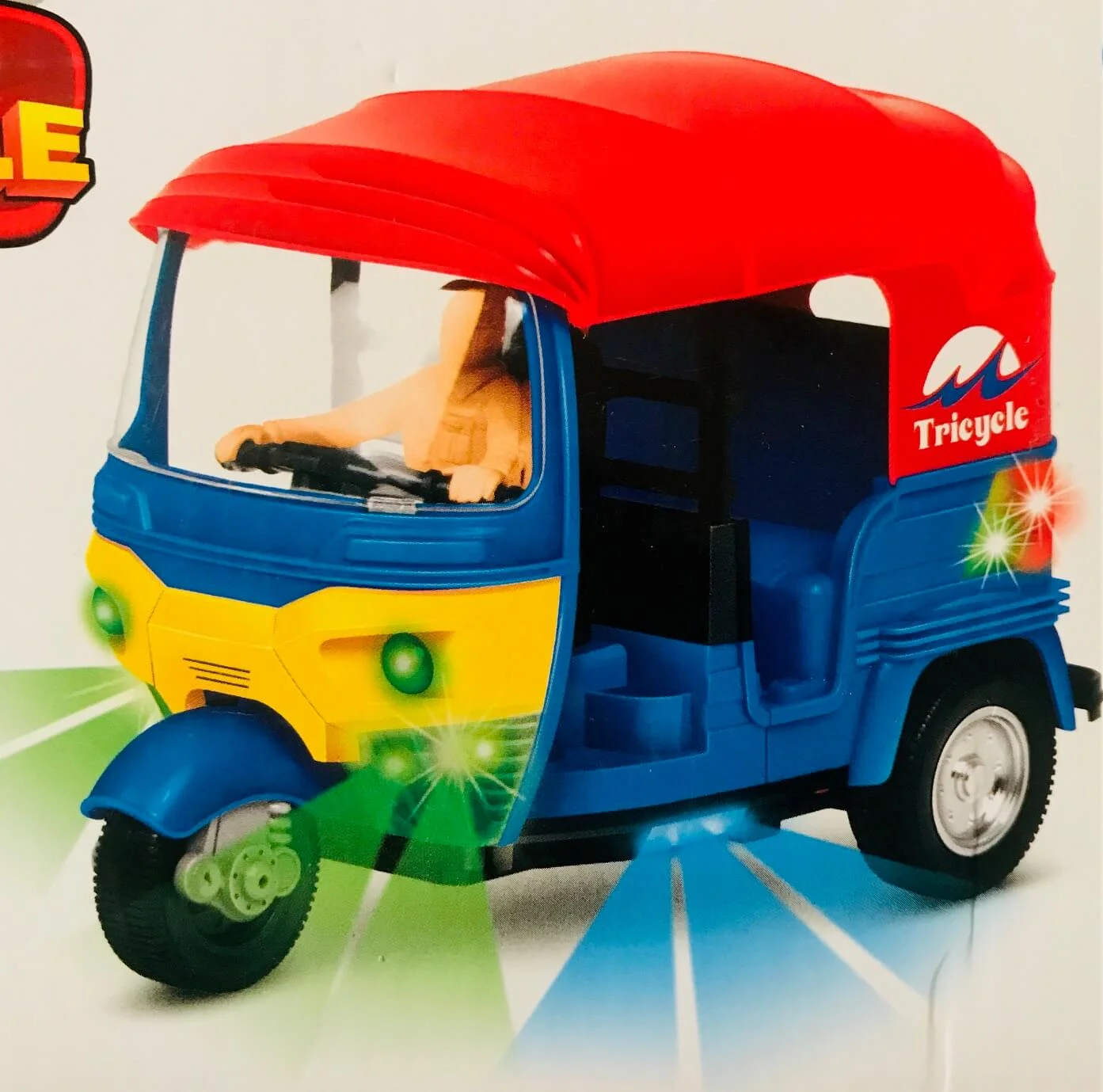 Bump & Go Auto Rikshaw Toy with Light & Sound - Image 4