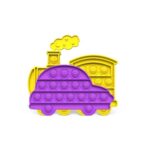 Kids' Pop-It Fidget Toys in Train and Car Shape