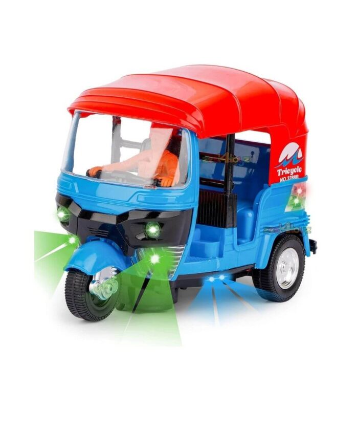 Honk Honk & Go! Shopbefikar's Bump & Go Auto Rickshaw with Lights & Sounds!