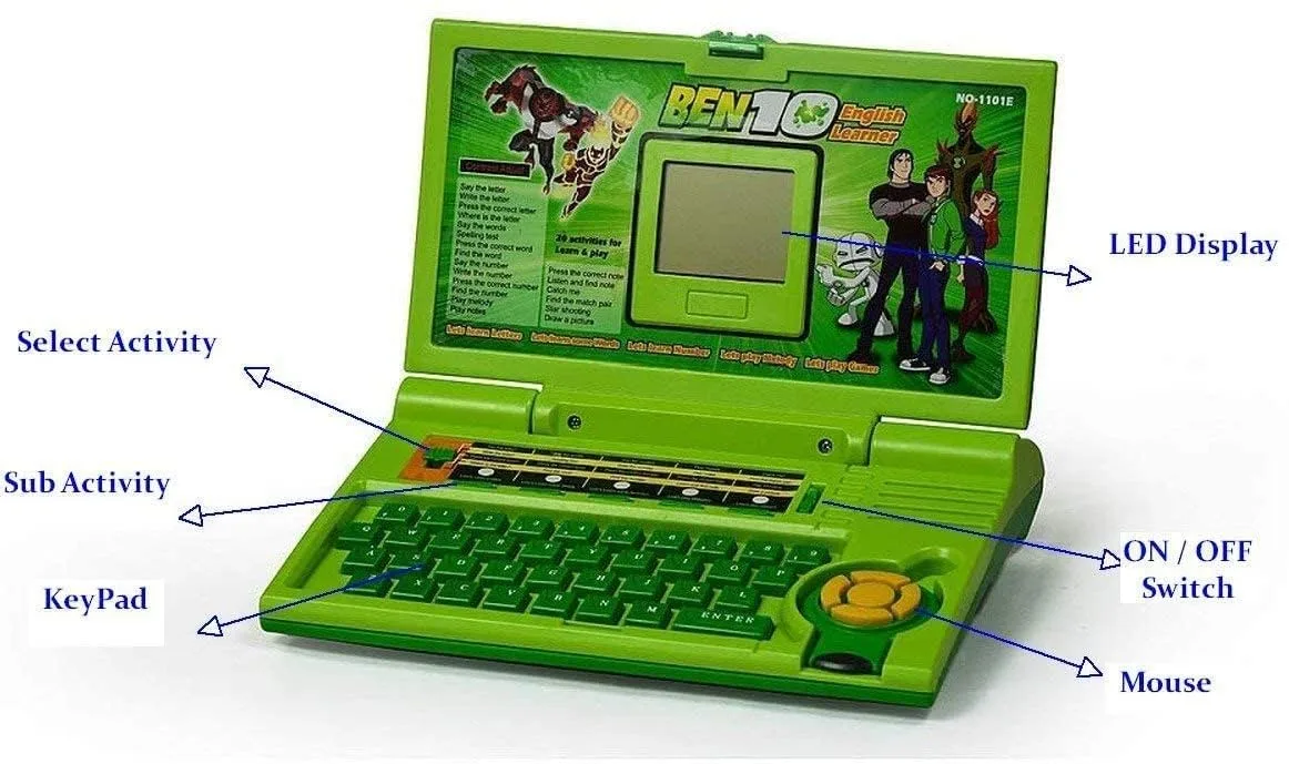 Ben 10 Educational Laptop For Kids with 20 Activities & Mouse - Image 6