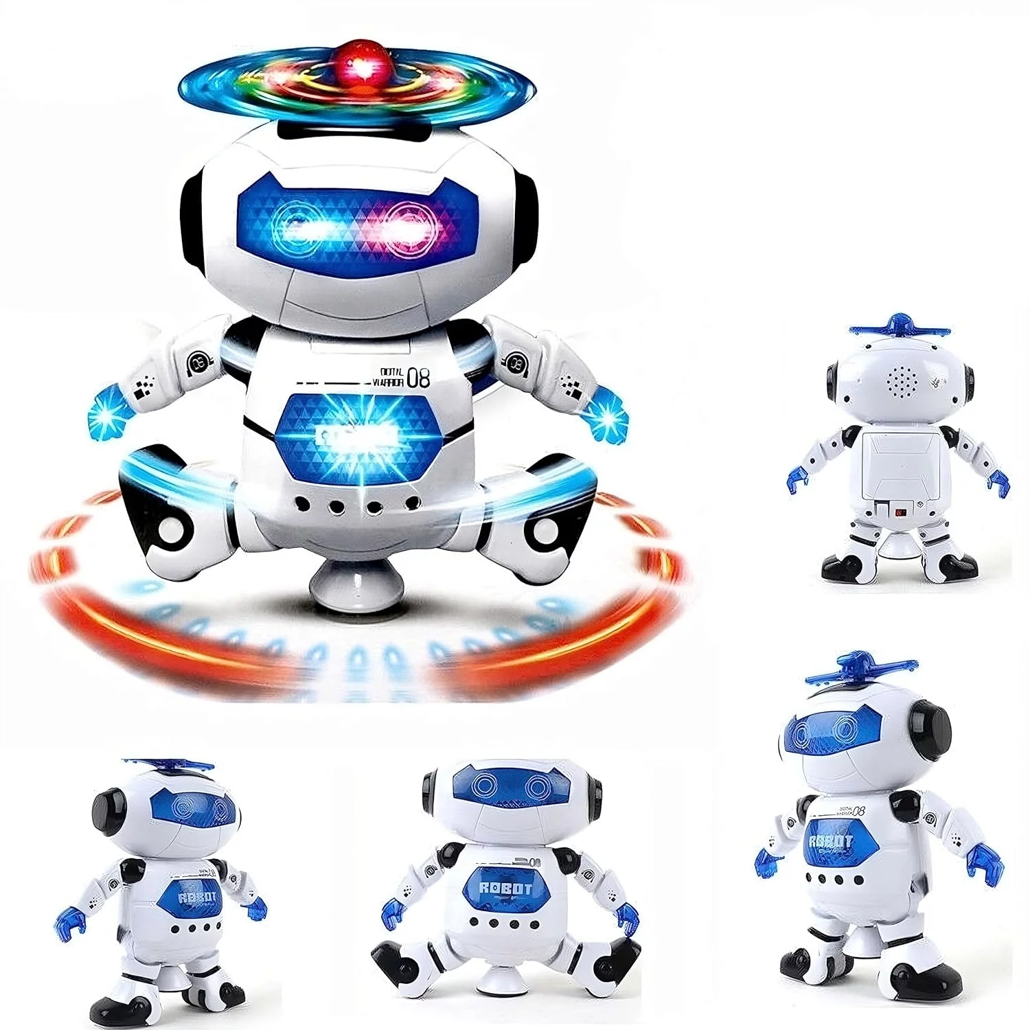 Dancing Robot Toy for Kids with Lights, Music & 360° Action - Image 2