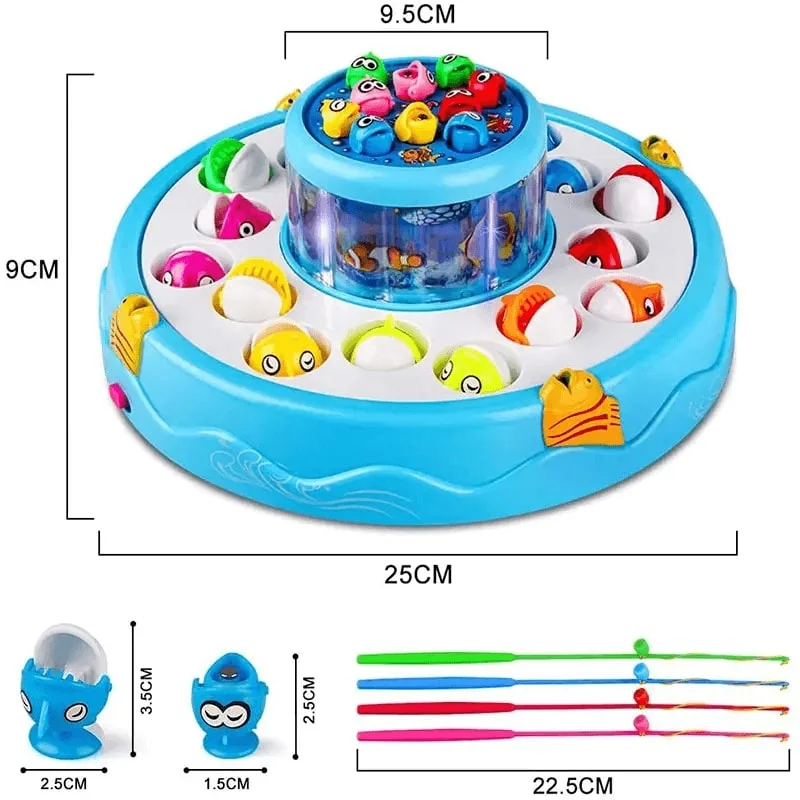 Big Size Fish Catching Toy: 26 Fish, 4 Pods With Music & Lights - Image 8