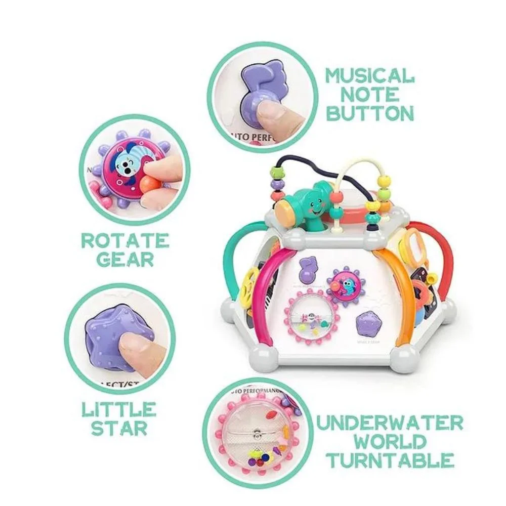Hola 15-in-1 Discover Activity Cube: Interactive Toy for Toddlers (Age 18M+) - Image 3