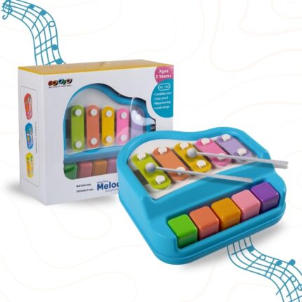 Shopbefikar 2-in-1 Mini Piano & Xylophone: Battery-Free Musical Fun for Kids!