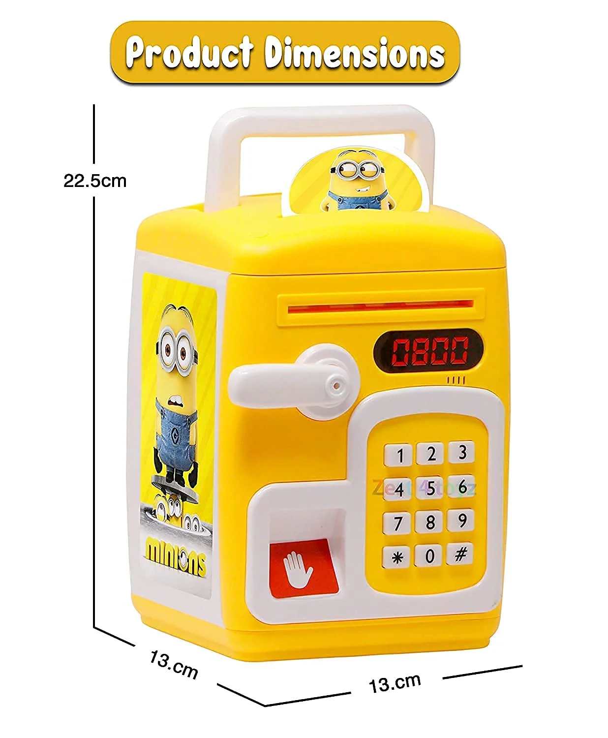 Minions Printed Smart Electronic Money Bank for Kids - Image 2