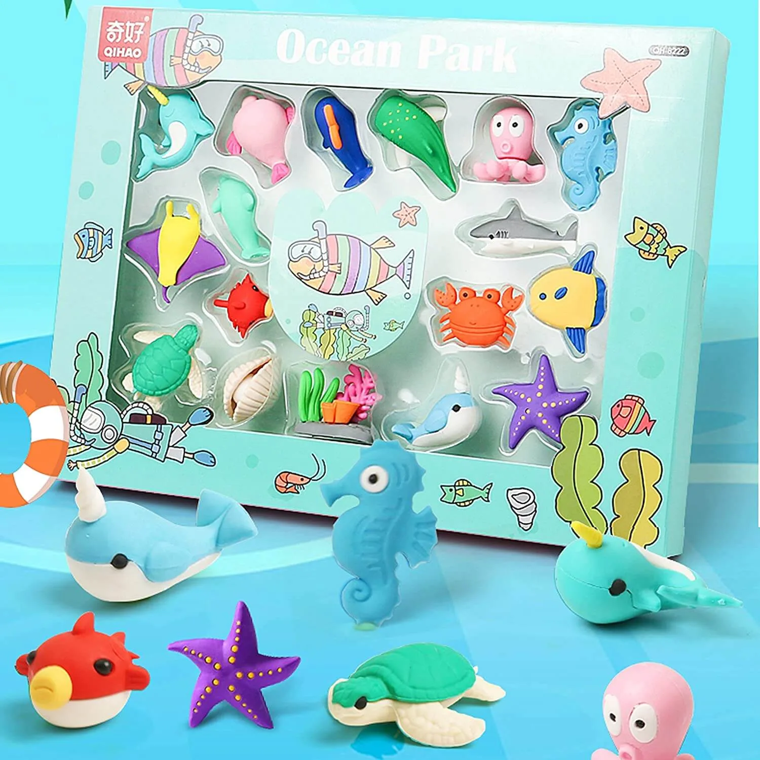 Quirky Ocean Park Erasers - Image 2