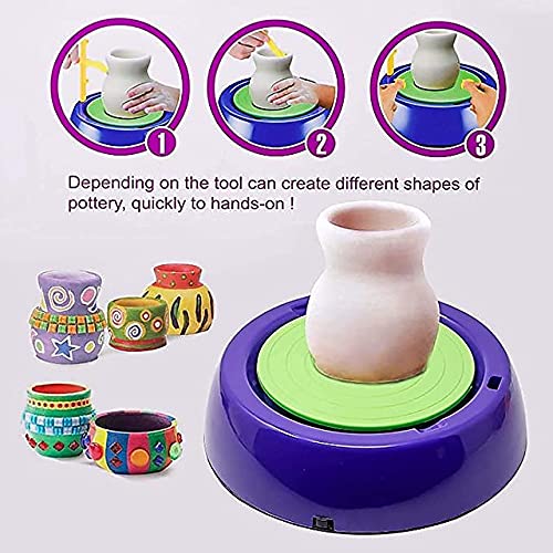 1.77-Inch Dia Potters Wheel for Beginners Adults Kids Crafts Cool Toys Kecheer USB Pottery Wheel Ceramic Turntable Electric 