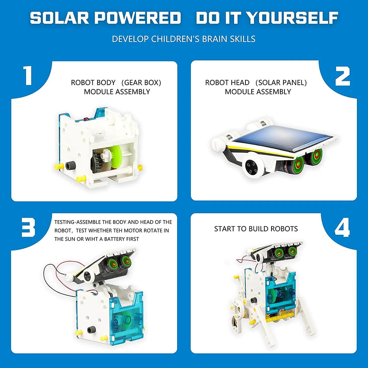 13-in-1 Solar Educational Robot Kit - Build, Learn, Play! - Image 2