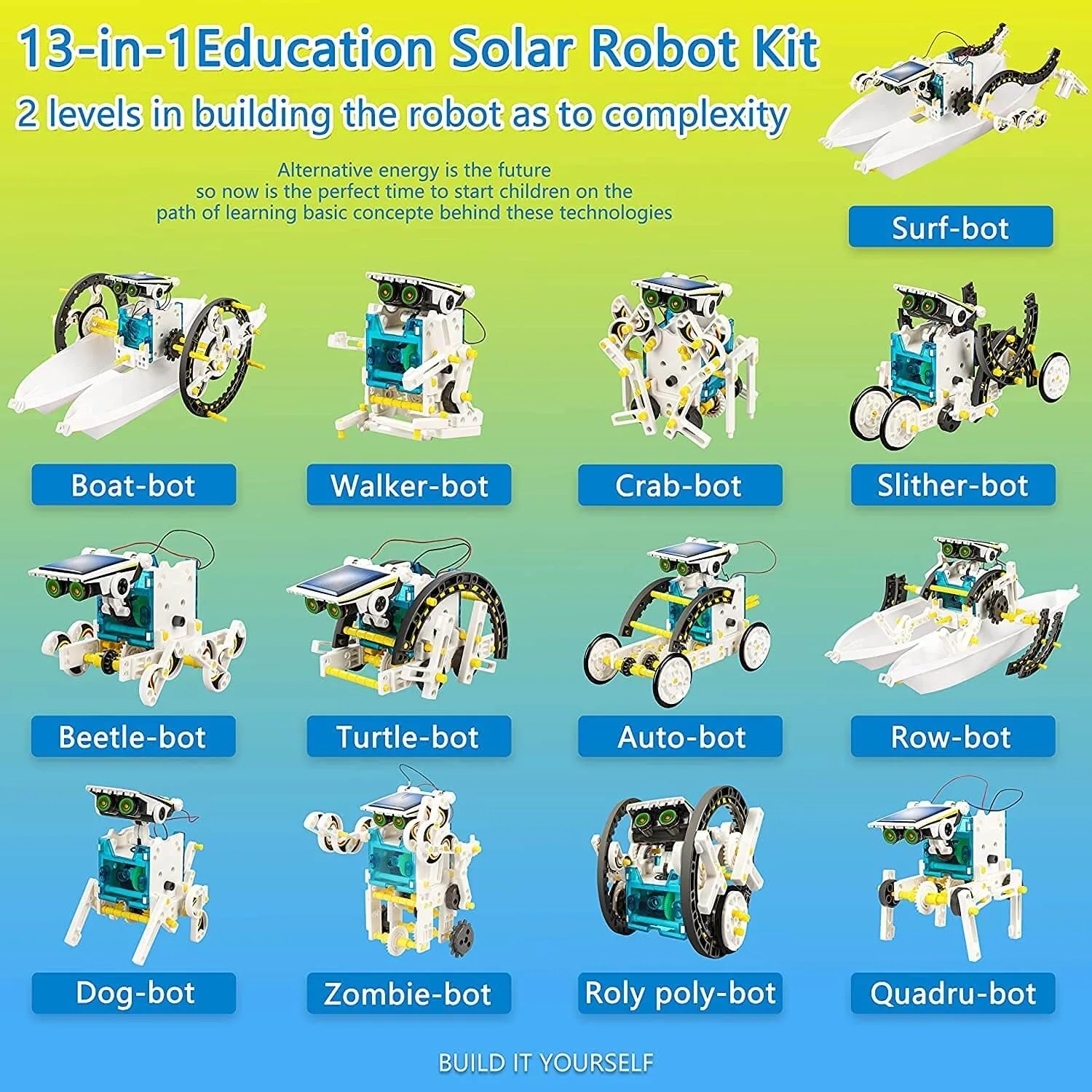 13-in-1 Solar Educational Robot Kit - Build, Learn, Play! - Image 3