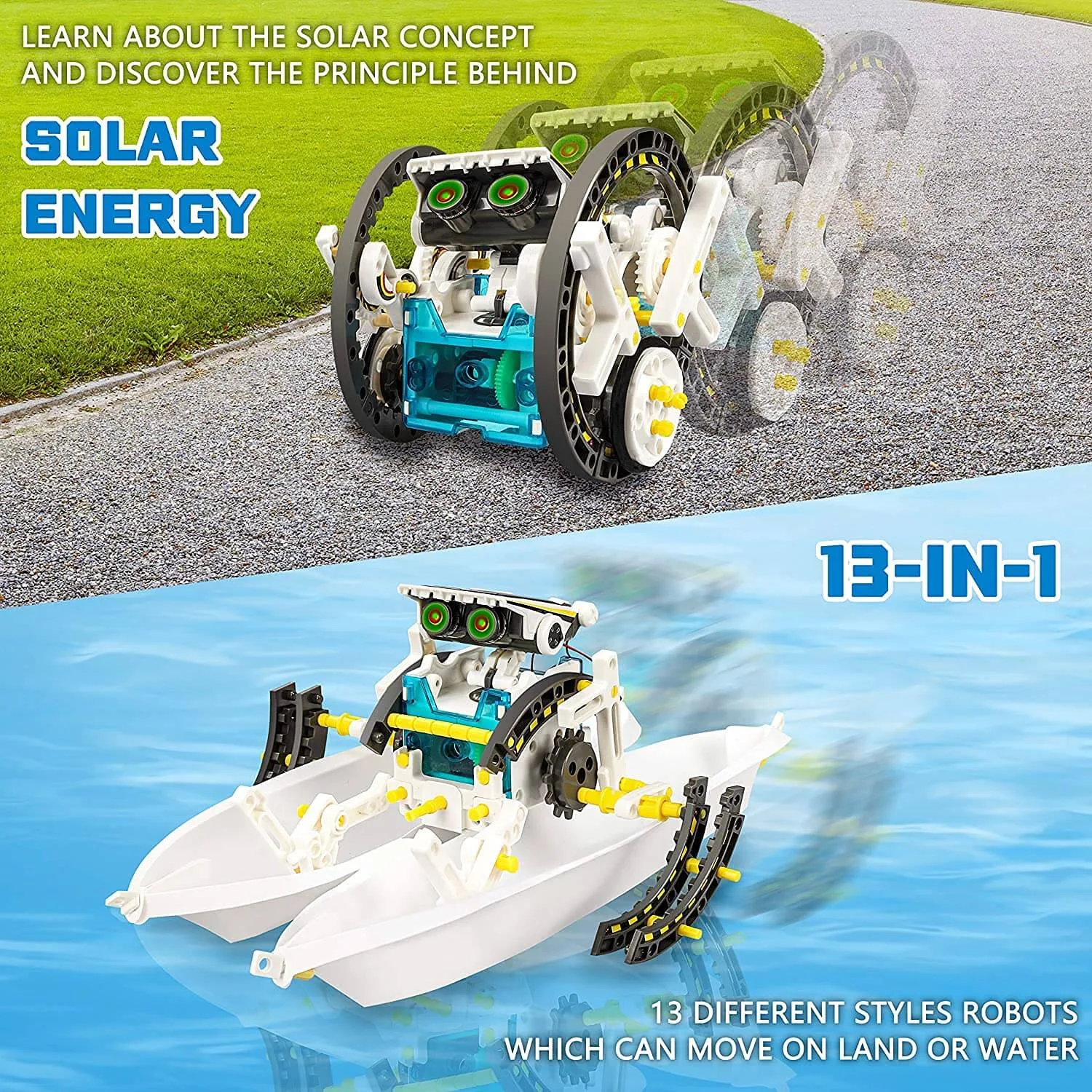 13-in-1 Solar Educational Robot Kit - Build, Learn, Play! - Image 4