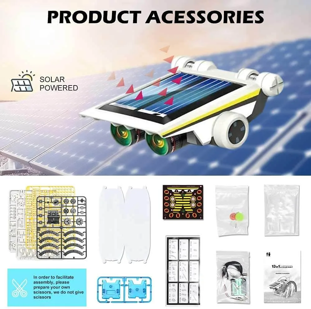 13-in-1 Solar Educational Robot Kit - Build, Learn, Play! - Image 5