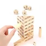 Wooden Number Jenga: Learning & Stacking Fun (54 pcs) - Image 2