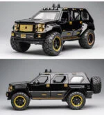 1:24 Scale Die-Cast G-Patton Big Daddy Pull Back SUV with Blinking Lights - Image 2