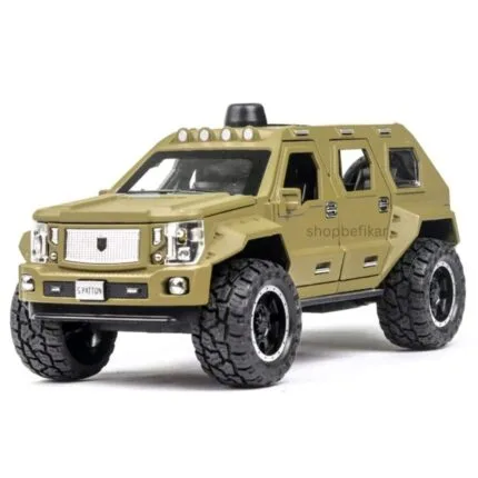 1:24 G-Patton SUV Toy Car – Military Green & Black | Pull Back Action