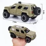 1:24 Scale Die-Cast G-Patton Big Daddy Pull Back SUV with Blinking Lights - Image 6