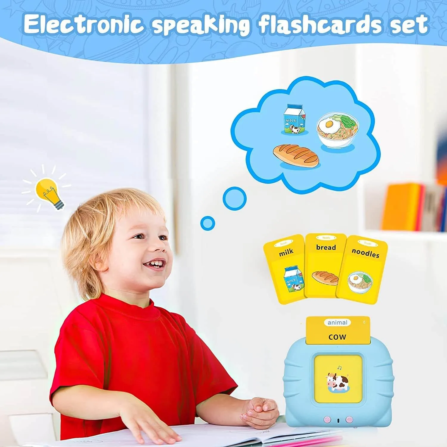 Talking Flash Cards: Learn 224 Words with Interactive Audio & Pictures! (Ages 2-6) - Image 6