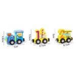 Magnetic Wooden Number Train Set for Kids | Montessori Animal Dinosaur Learning Toy - Image 3