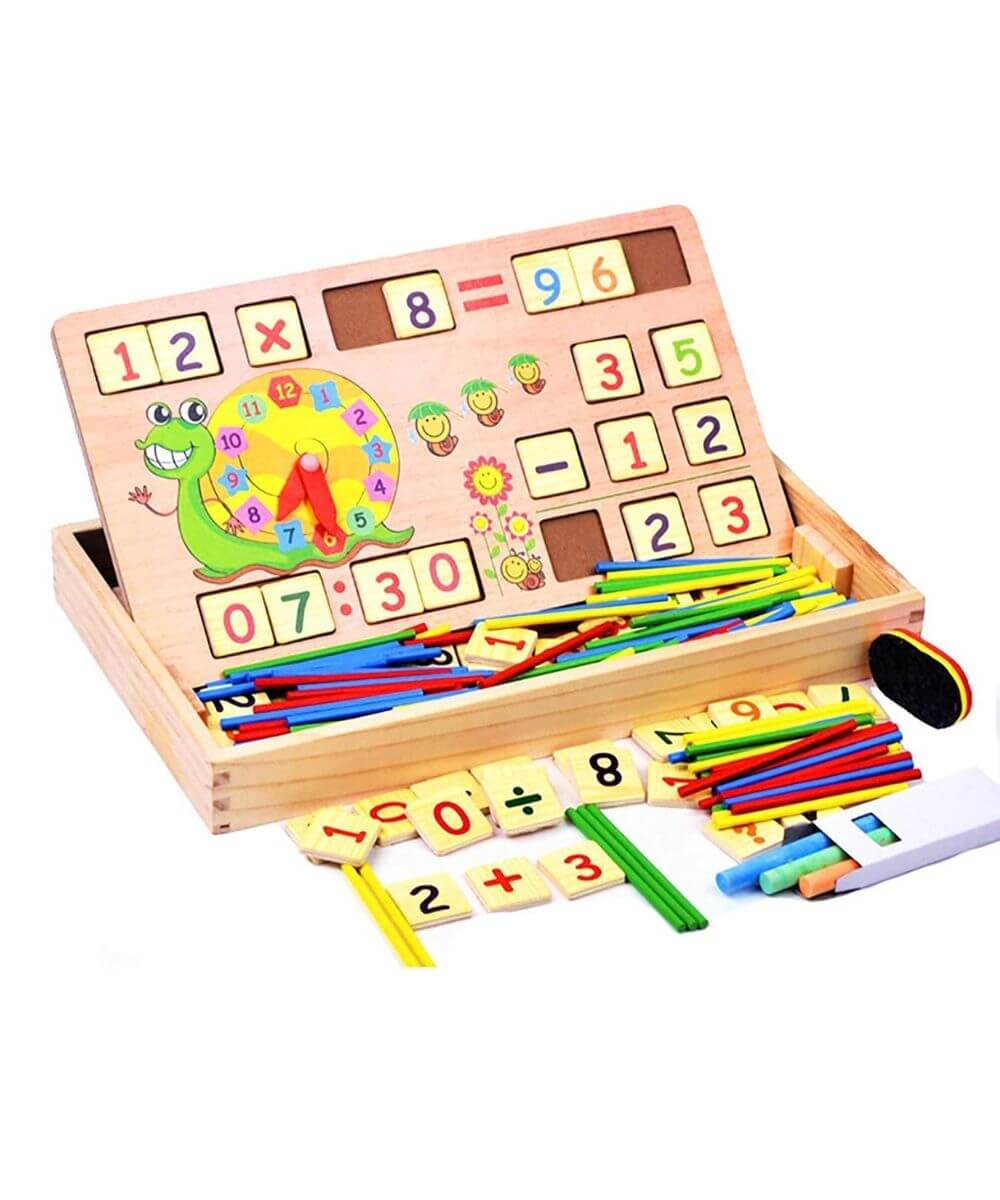 Multi-Functional Wooden Maths Box, Learning Toys