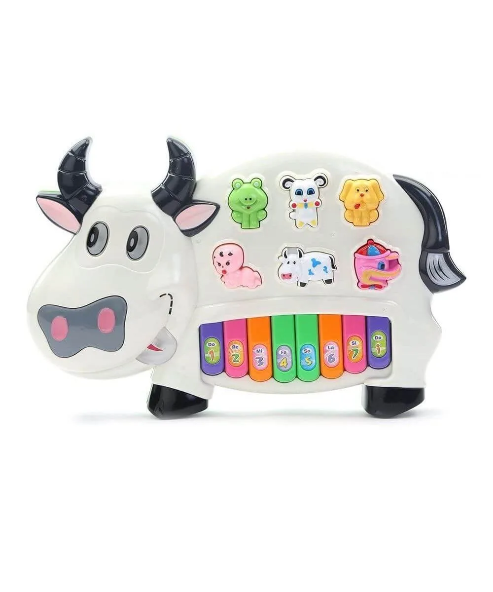 Baby Cow Musical Piano with Animal Sounds - Image 1