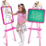 Disney Princess 5-in-1 Easel Board: Chalkboard, Whiteboard, & More!