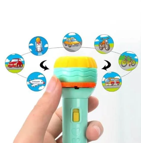 Kids Projection Torch Toy | Educational Flashlight with 48 Images | Animals, Fruits, Vehicles Slides | Learning Toy | 3+ Years - Image 5