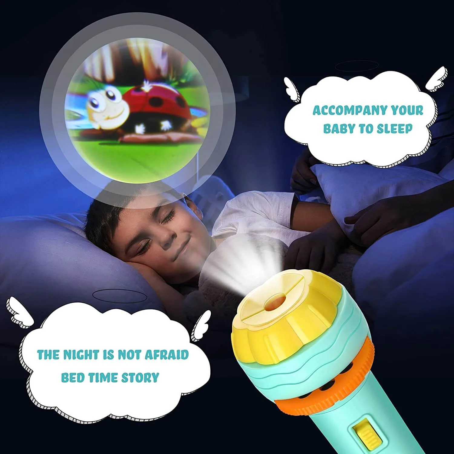 Kids Projection Torch Toy | Educational Flashlight with 48 Images | Animals, Fruits, Vehicles Slides | Learning Toy | 3+ Years - Image 4