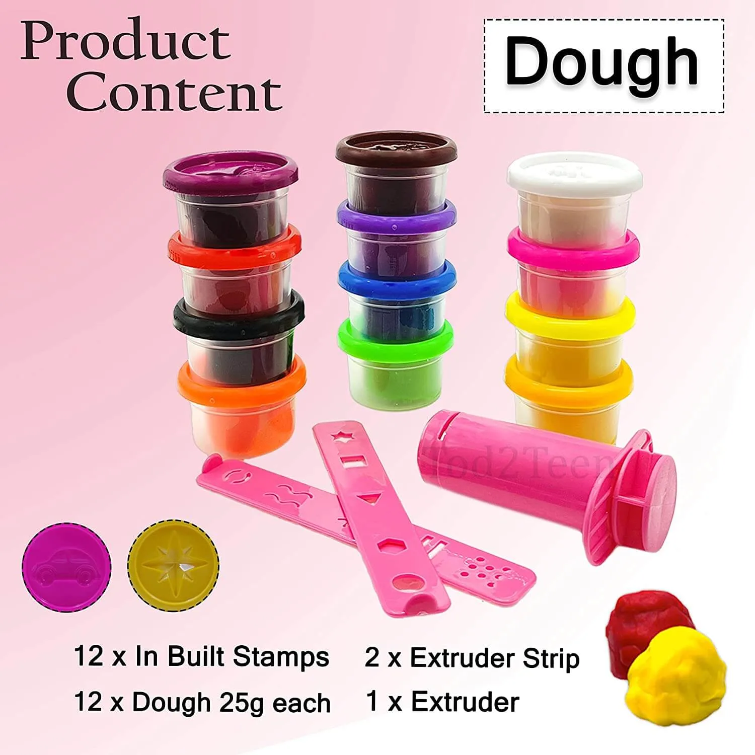 12 Play Dough & Clay Set for Kid - Image 4