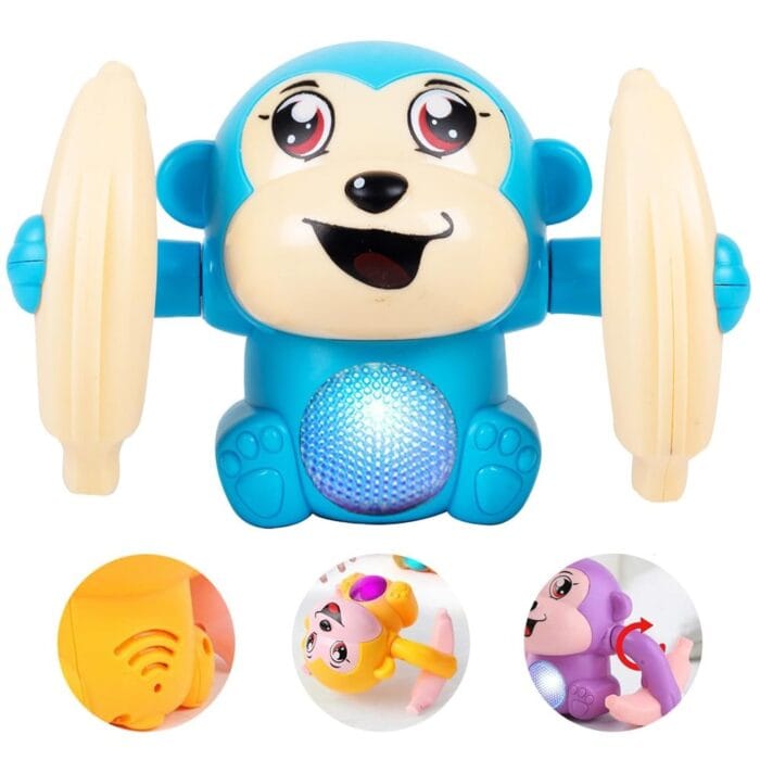 Voice Control Dancing Monkey Toy – Spinning, Rolling & Musical Fun for Kids - Image 1