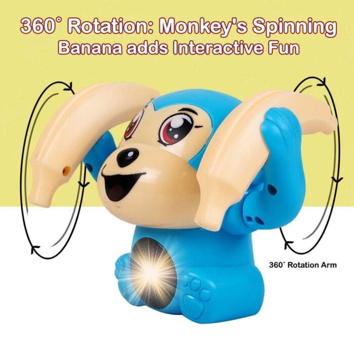 Voice Control Dancing Monkey Toy – Spinning, Rolling & Musical Fun for Kids - Image 3