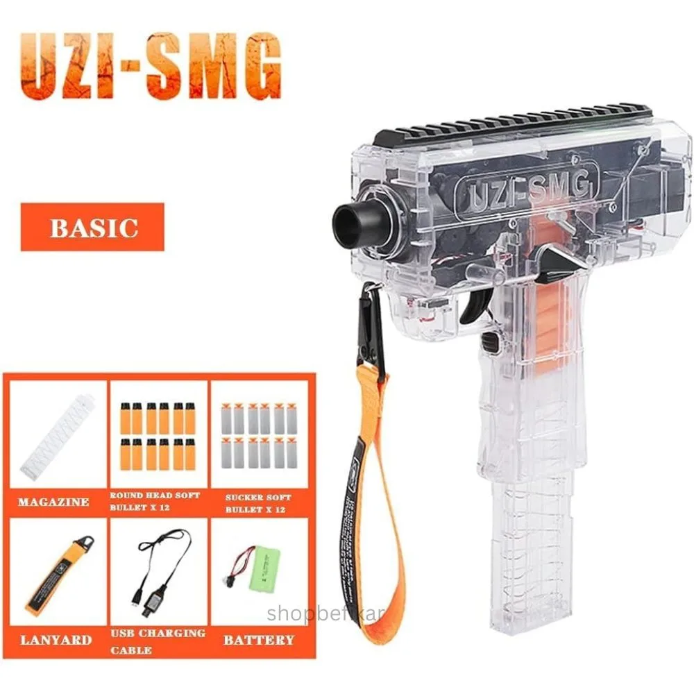 Uzi - SMG Rapid fire Automatic Nerf Machine Toy Gun - Image 4