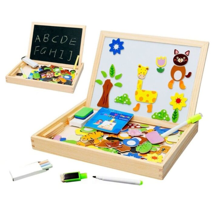 Shopbefikar - Magnetic Board (Double-Sided) | Chalkboard & Magnetic Drawing (Ages 3+)