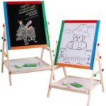 Double Sided Wooden Easel for Drawing & Writing