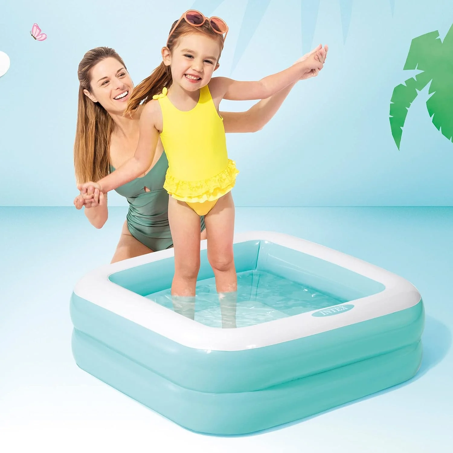 Intex Inflatable Play Box Pool (Multicolor) - Image 2