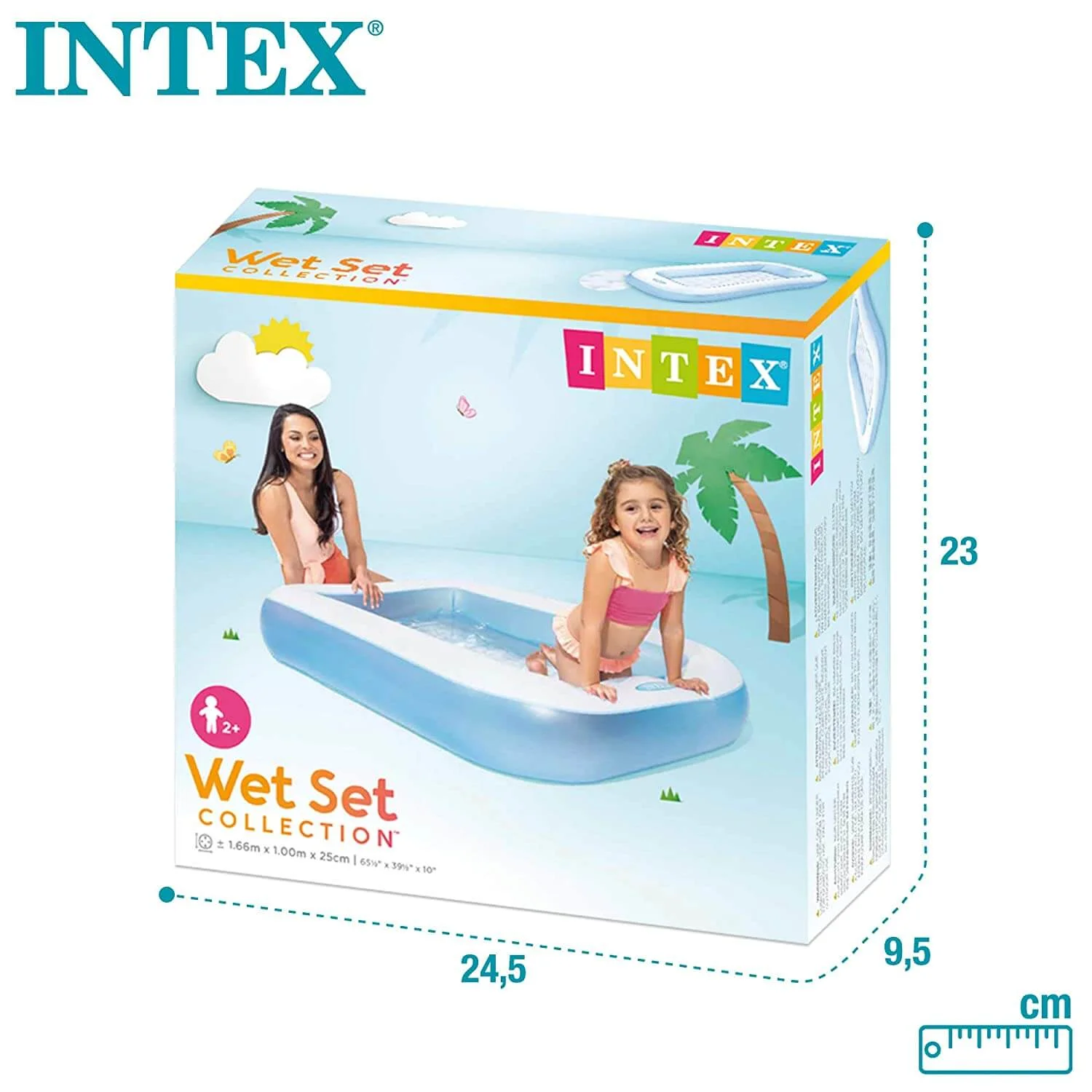 Intex Inflatable Rectangular Pool for Kids & Adults (5.6feet) - Image 5