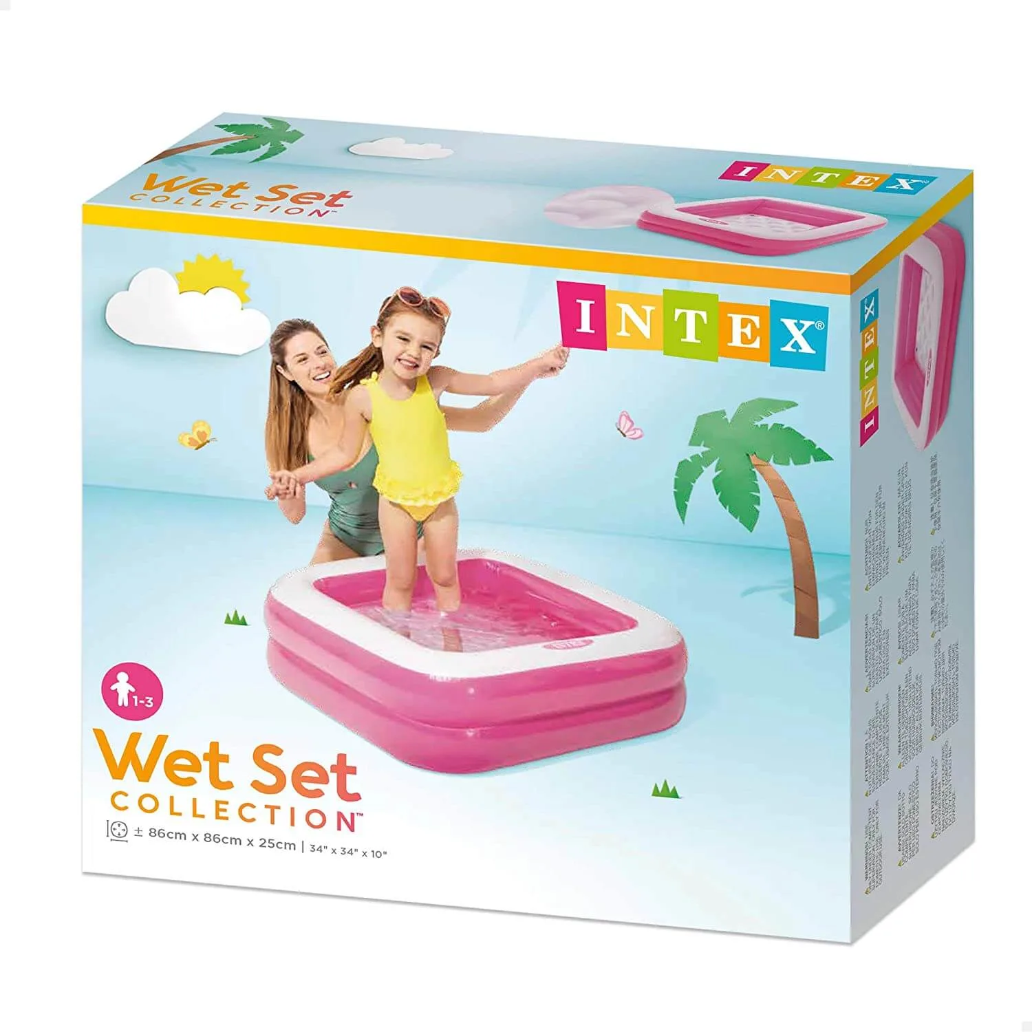 Intex Inflatable Play Box Pool (Multicolor) - Image 5