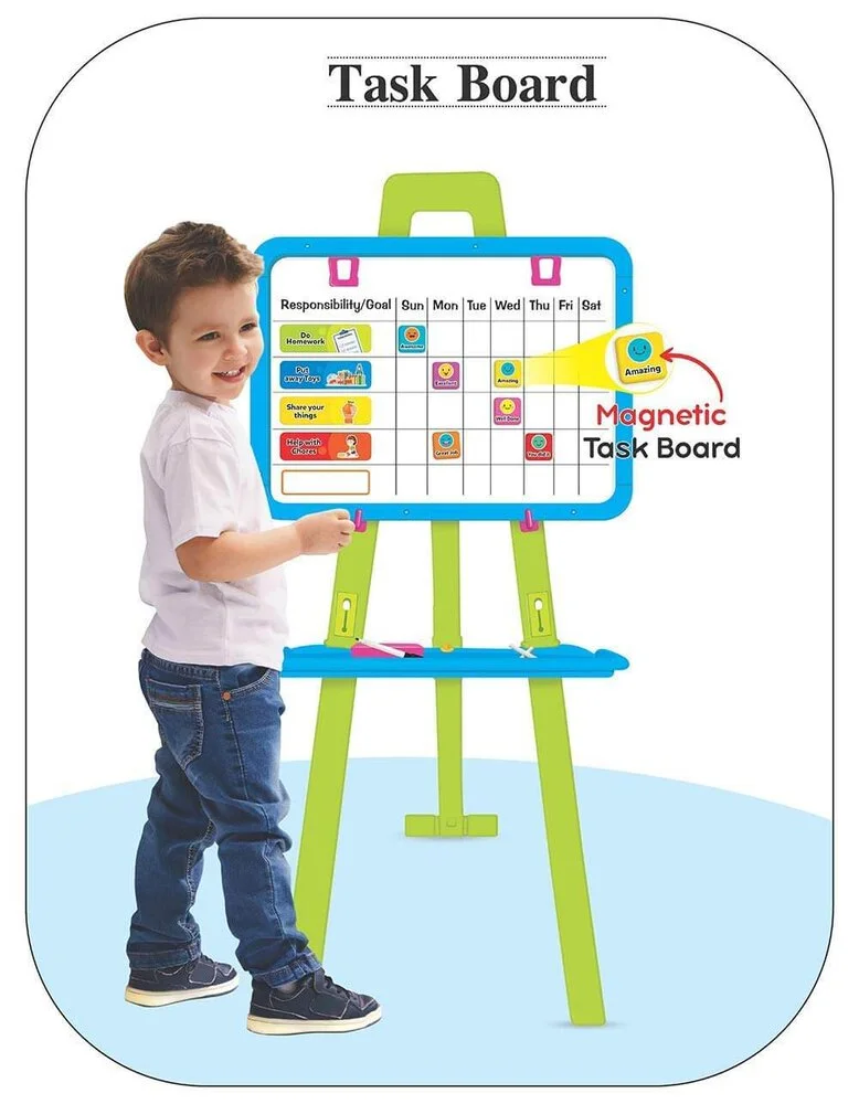 Magnetic Writing Easel Board for Kids: 8 Activities in One - Image 6