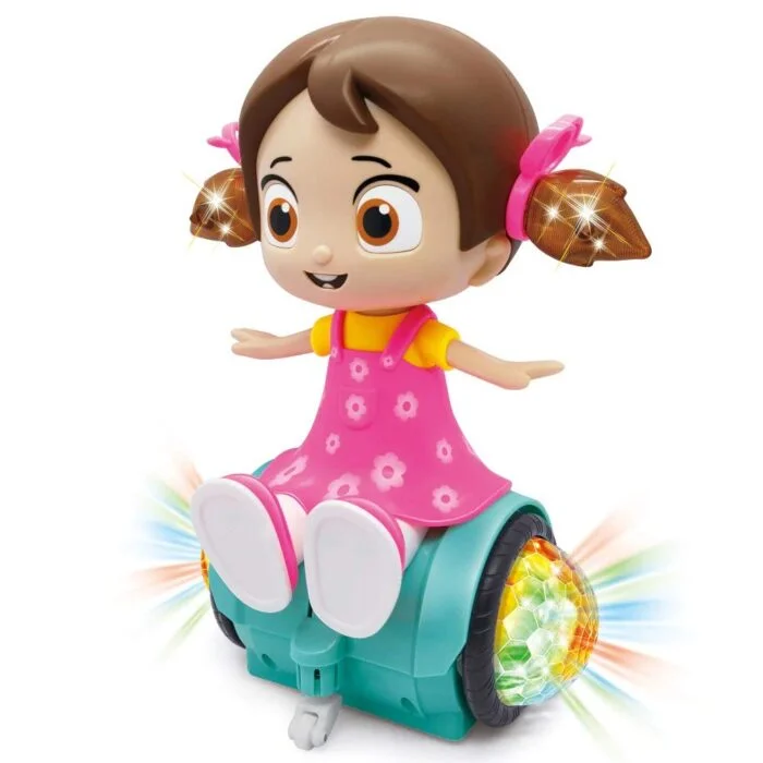 360 degree rotating wheel dancing girl toy with music and lights shopbefikar