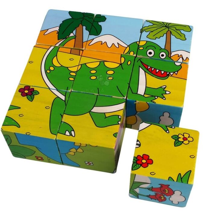 dinosaur jigsaw puzzle blocks