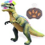 buy remote control dinosaur toy with lighting, roaring sound and walking