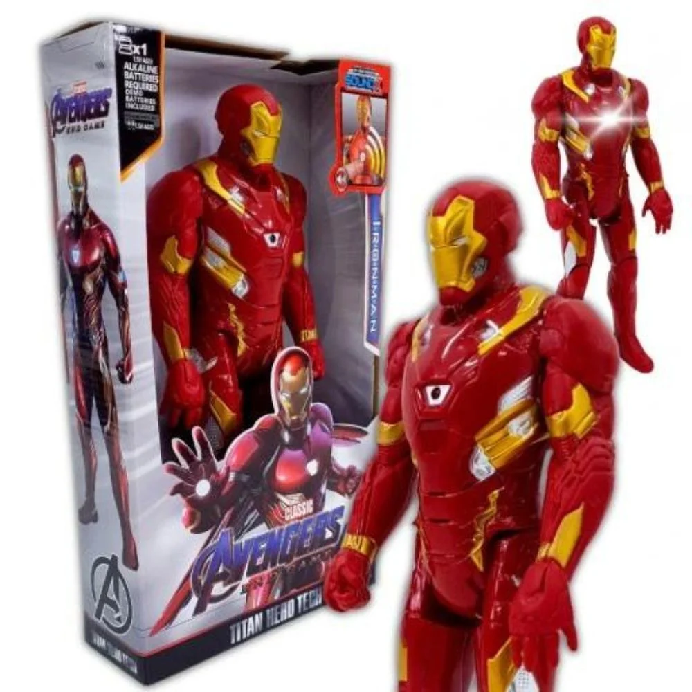 Iron Man Action Figure | 30 cm Collectible Figure with Light & Sound | Fine Detailing - Image 2