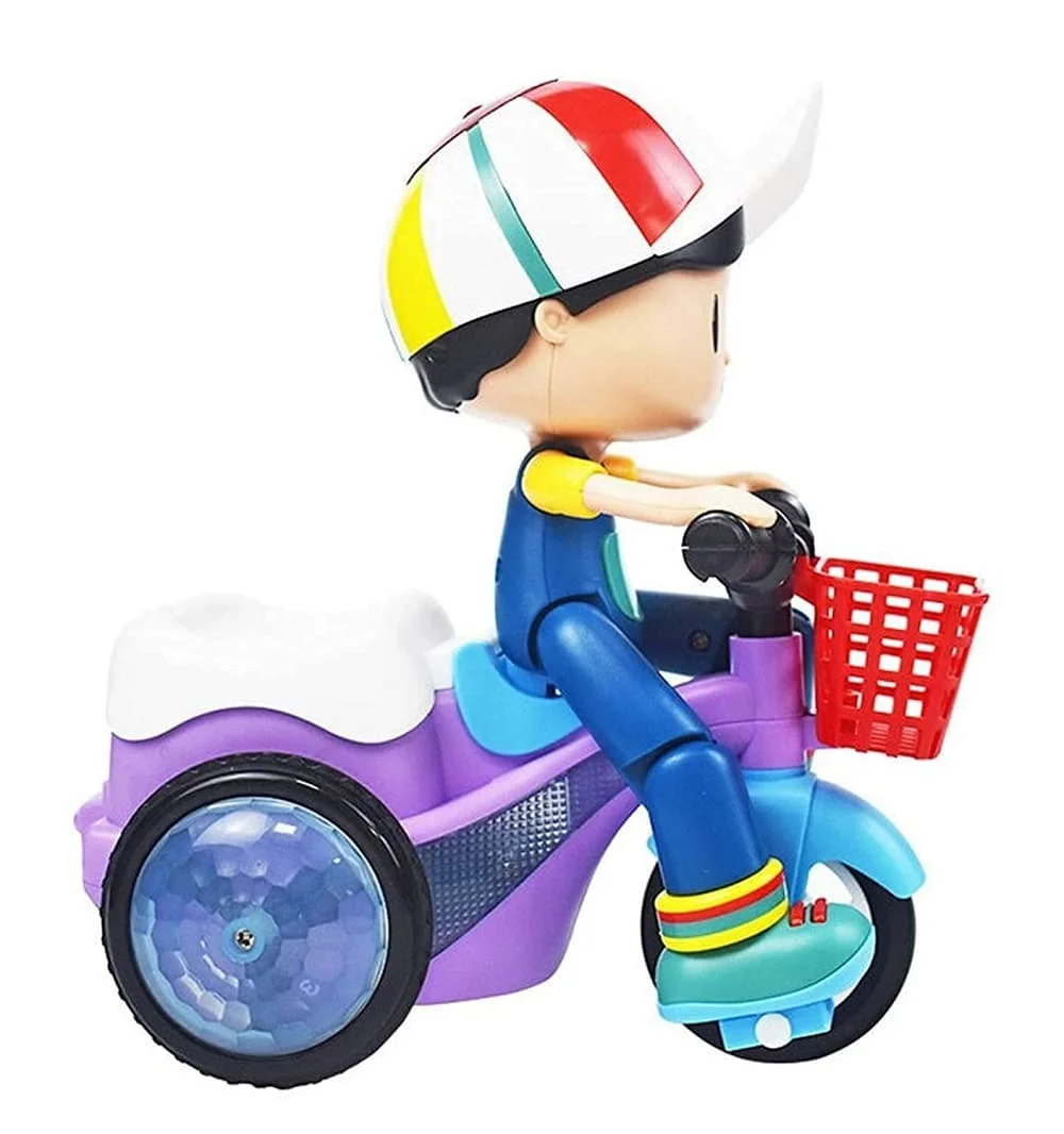 Stunt Bump & Go Tricycle Toy with 4D Lights - Image 6