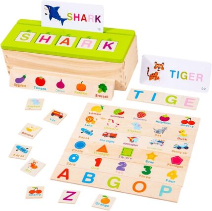 Knowledge Classification Box Toy: Wooden ABC Puzzle for Early Learning