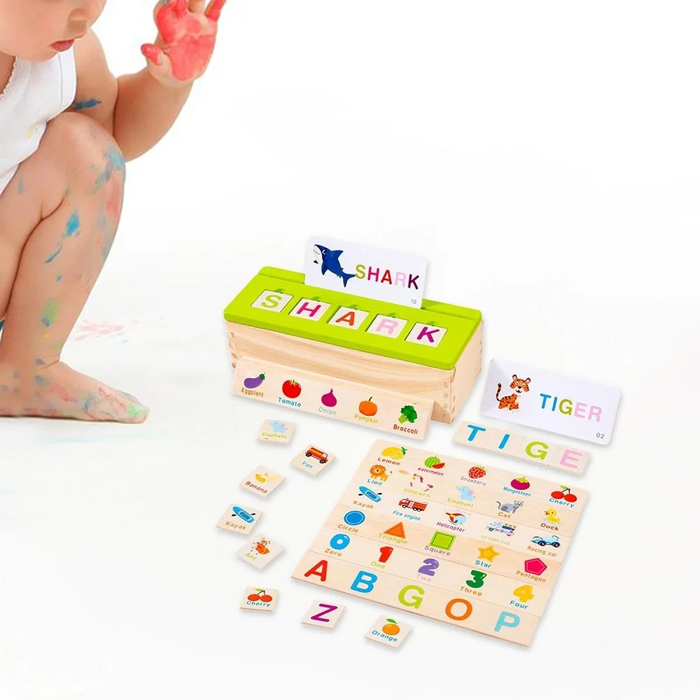 Knowledge Classification Box 80 Pieces | Numbers Shapes Animals Sorting Puzzle | Age 3+ - Image 4