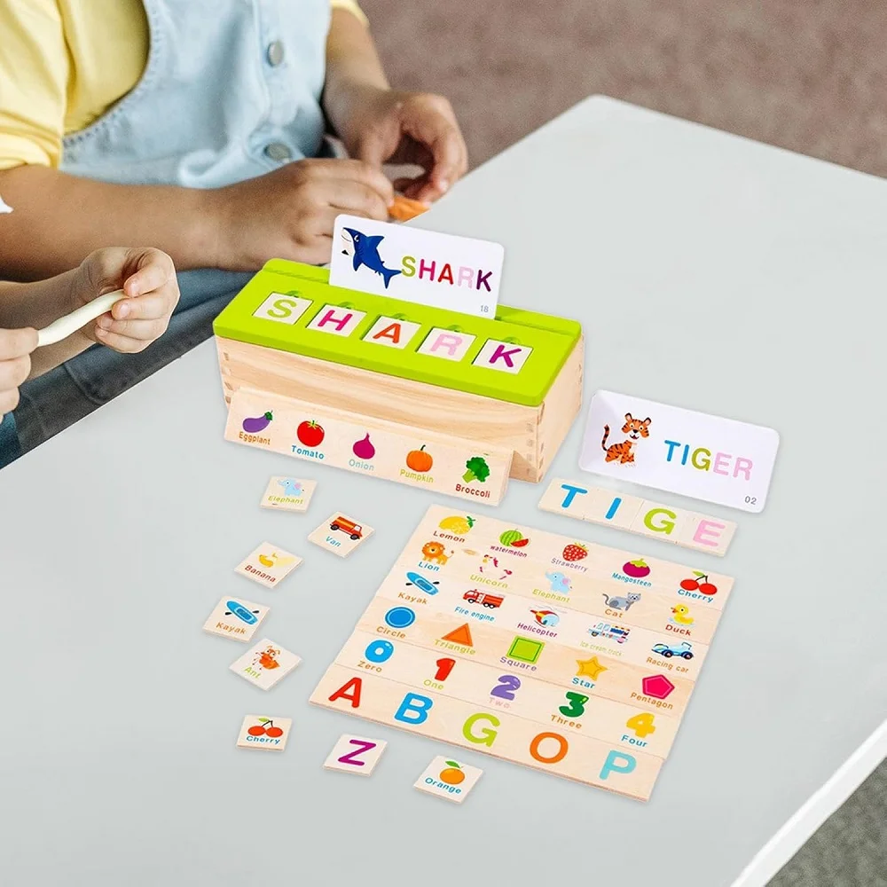 Knowledge Classification Box 80 Pieces | Numbers Shapes Animals Sorting Puzzle | Age 3+ - Image 6