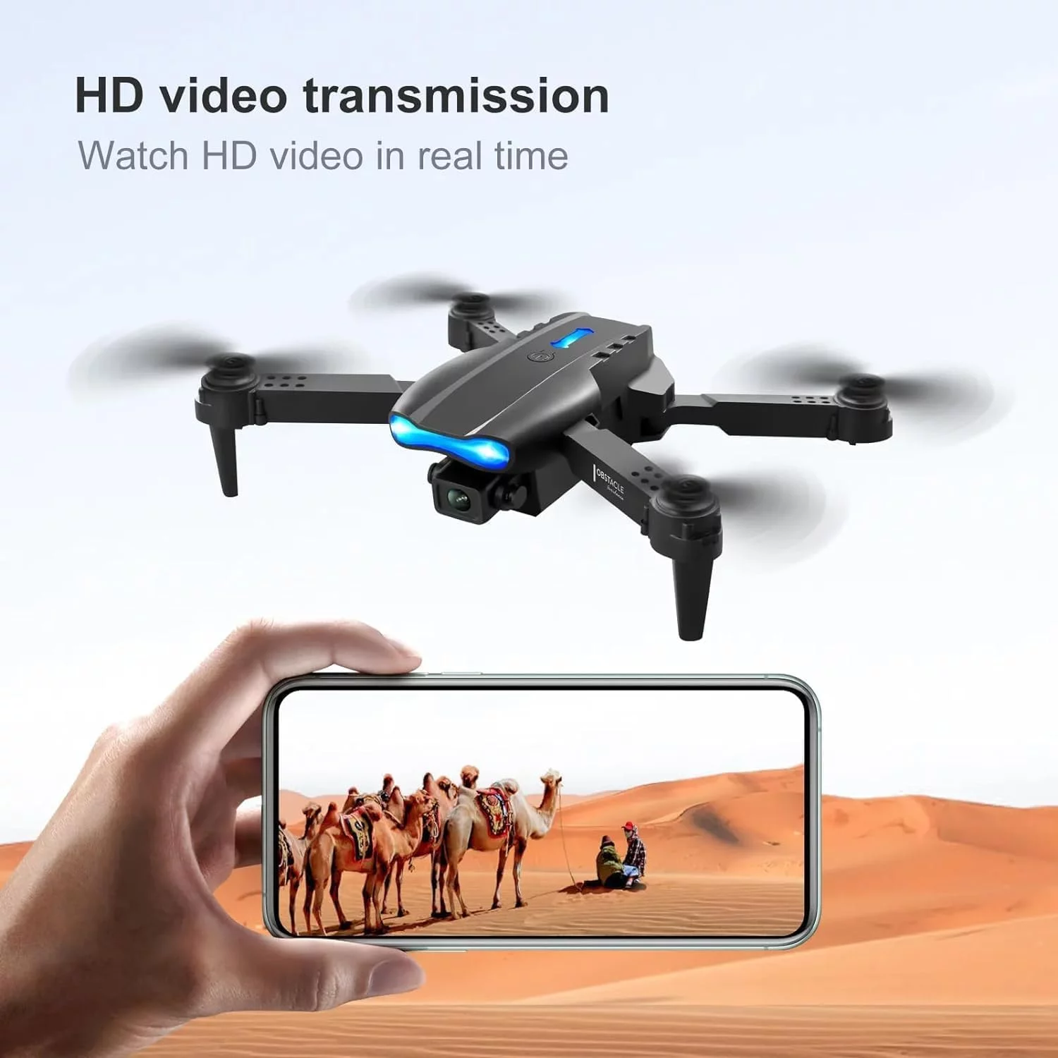 E88-PRO: Foldable Drone with Camera for Kids - Image 5