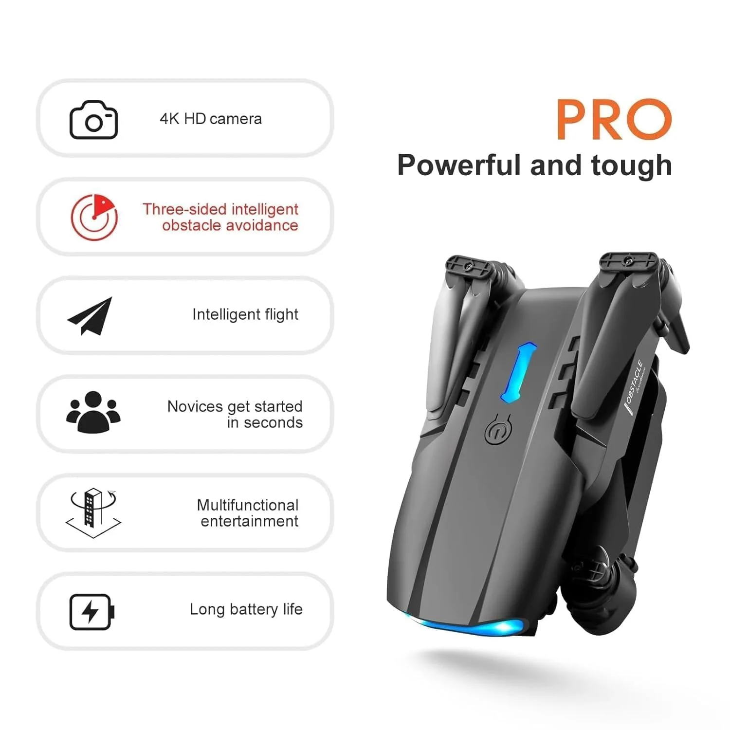 E88-PRO: Foldable Drone with Camera for Kids - Image 3
