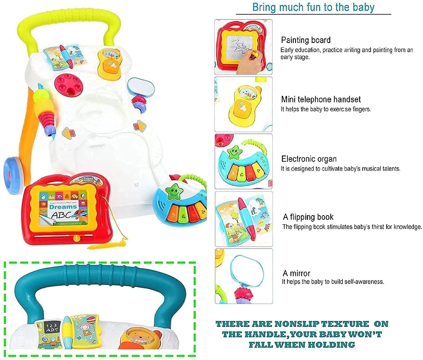 Multi-Activity Baby Walker | Learn & Play Development Toy | 1 Child | Age 3M+ | Early Learning - Image 6