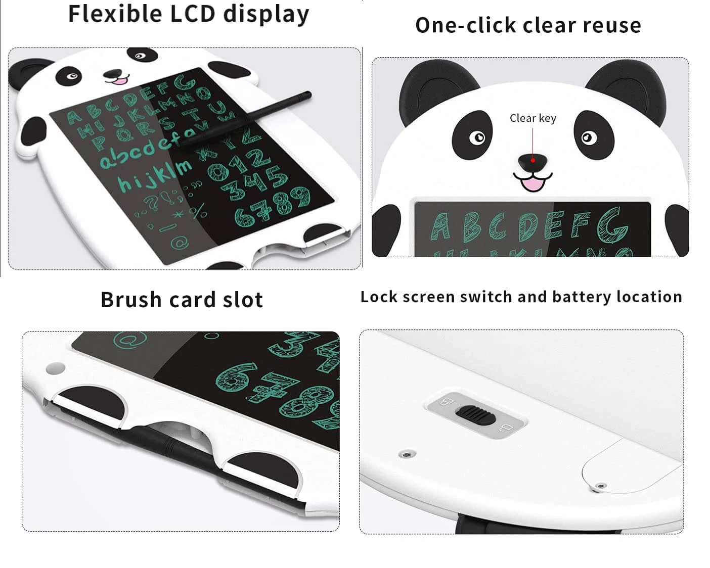 Panda Digital Scribbling Pad for Kids - Image 2