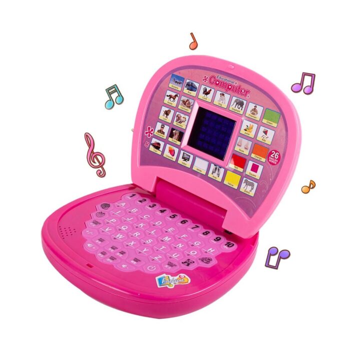 Shopbefikar Gooyo 2011A: Educational Laptop Toy for Early Learning & Fun (Pink)