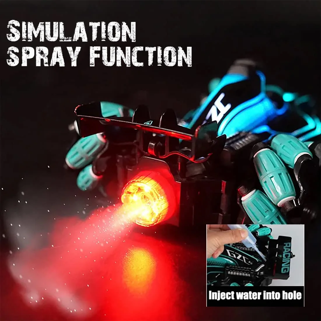 Formula 1 RC Drift Car: Hand Sensor Control, 360° Stunts, LED Lights - Image 3